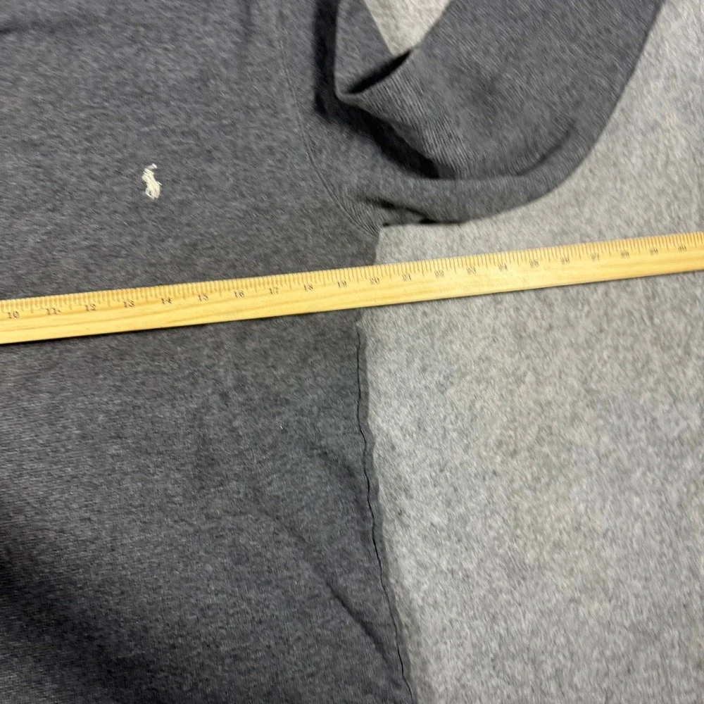 Polo‎ Ralph Lauren Mens Grey Waffle Knit Sleepwear Long Sleeve Shirt L Thermal